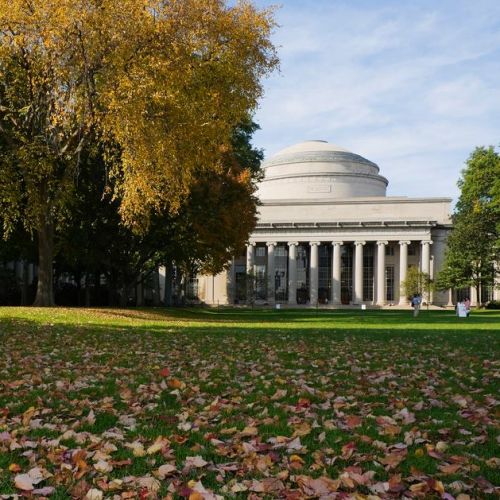 MIT dome with autumnal trees