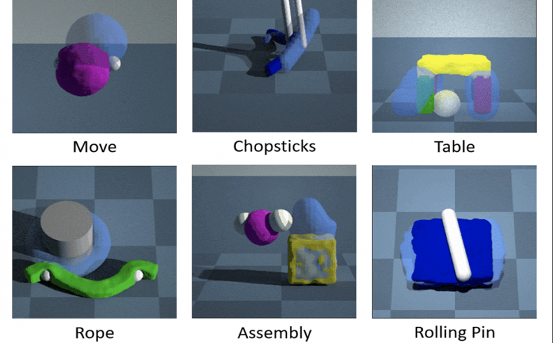 renderings from PlasticineLab simulations